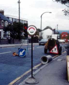 Dolly stick London bus stop
