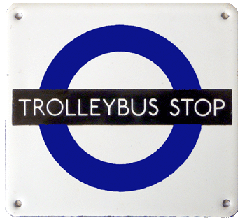 Compulsory Trolleybus Stop Flag.