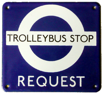 Request Trolleybus Stop Flag.