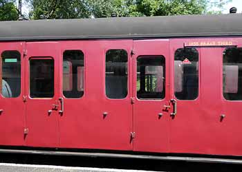 British Mk1 brake third compartment railway carriage.