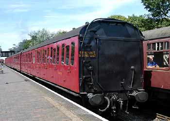 Mk1 suburban 4 trainset Sheringham station.