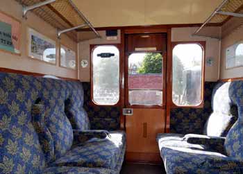 inside 1st British Mk1 train compartment.