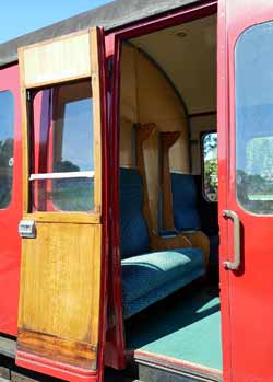 British Mk1 TLO compartment carriage door open.