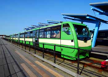 Former Southend Pier railway carriages 4 and 2.
