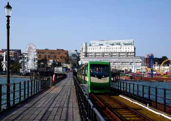 Former Southend Pier railway carriages 4 and 2.
