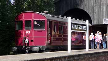 GWR Railmotor at Burlescombe station.