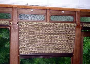GWR Railmotor window blind.