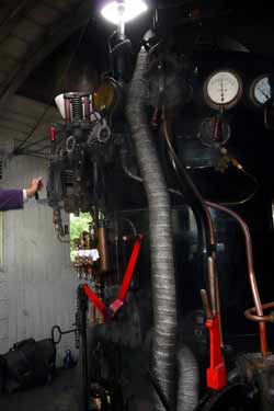 GWR Railmotor footplate view.