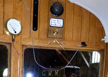 brake pressure gauge and whistle cord GWR auto-trailer No.92..