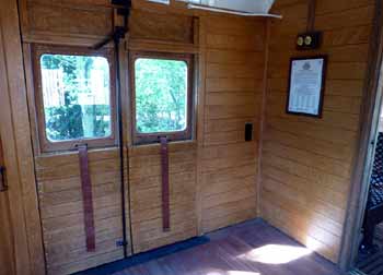 inside GWR auto-trailer No.92 luggage area.