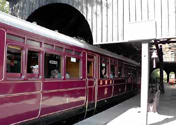 GWR Railmotor side view of the smoking compartment.