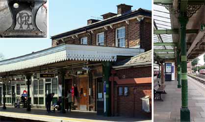 Woodford station platform.