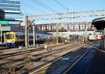 platforms 2, 12, 11, 10a Stratford Station.