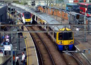 Class 378 train platform 11 Stratford station.