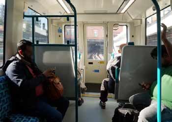Forward view from DLR B23 train