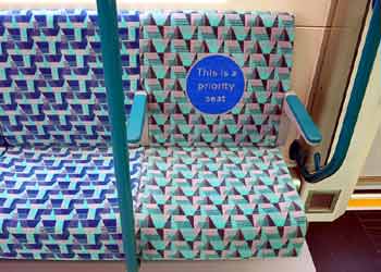 Priority seat DLR B23 train