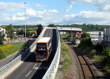 Ashton Gate Flyover Bristol Metrobus Busway.
