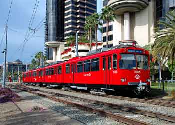 San Diego light heavy rail track sharing.