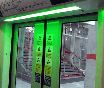 Flashing Door light demonstration DLR B23