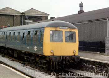 1st Generation Diesel Multiple Unit at Stratford Low-Level Station.