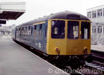 1st Generation Diesel Multiple Unit at Stratford Low-Level Station.
