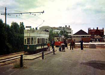 Seaton tram station, old view.