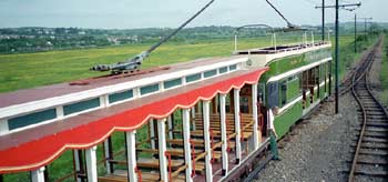 trams in old liveries.